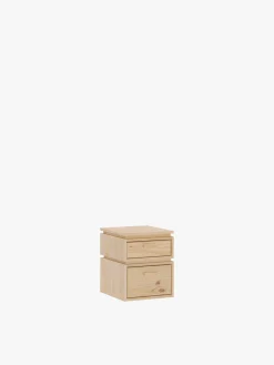 Muebles LUFE Mesitas De Noche|Mesitas De Noche^LIBE mesita de noche con 2 cajones 39x49