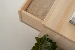 Muebles LUFE Mesitas De Noche|Mesitas De Noche^LIBE mesita de noche con 2 cajones 78x59