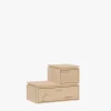 Muebles LUFE Mesitas De Noche|Mesitas De Noche^LIBE mesita de noche en escalera con 2 cajones