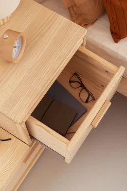 Muebles LUFE Mesitas De Noche|Mesitas De Noche^LIBE mesita de noche en escalera con 2 cajones