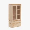 Muebles LUFE Vitrinas^LIBE vitrina con 2 cajones 78x161