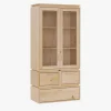 Muebles LUFE Vitrinas^LIBE vitrina con 3 cajones 78x171