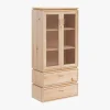 Muebles LUFE Vitrinas^LIBE vitrina con 2 cajones 78x171
