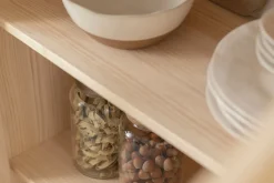 Muebles LUFE Vitrinas^LIBE vitrina doble con 4 cajones 157x171