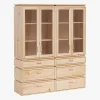 Muebles LUFE Vitrinas^LIBE vitrina doble con 6 cajones 157x188