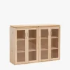 Muebles LUFE Vitrinas^LIBE vitrina doble 157x115