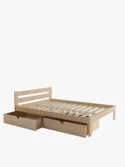 Muebles LUFE Camas Dobles Con Cajones|Camas 140^LORE cama doble 140 con 2 cajones