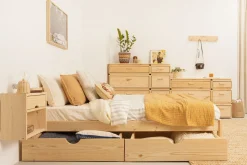 Muebles LUFE Camas Dobles Con Cajones|Camas 135^LORE cama doble 135 con 2 cajones