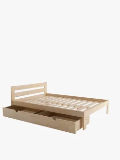 Muebles LUFE Camas Dobles Con Cajones|Camas 135^LORE cama doble 135 con 1 cajón