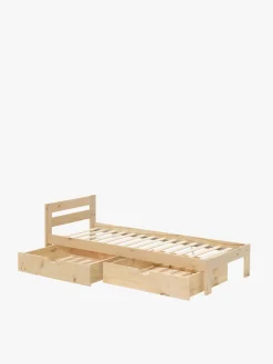Muebles LUFE Camas Individuales Con Cajones|Camas 90^LORE cama individual 90 con 2 cajones