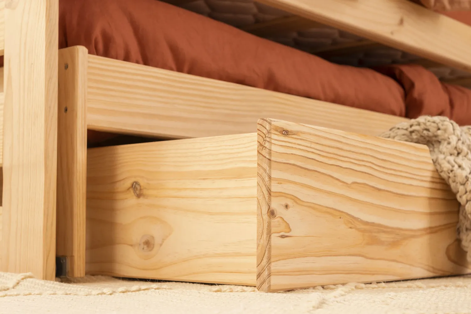 Muebles LUFE Camas Nido|Camas 80^LORE cama nido 80 compacta con 1 cajón