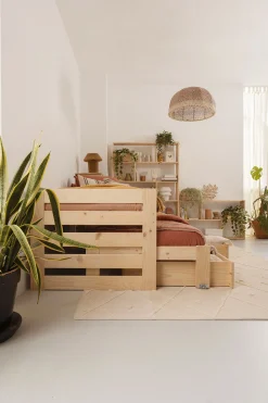 Muebles LUFE Camas Nido^LORE cama nido compacta 90 con 2 cajones