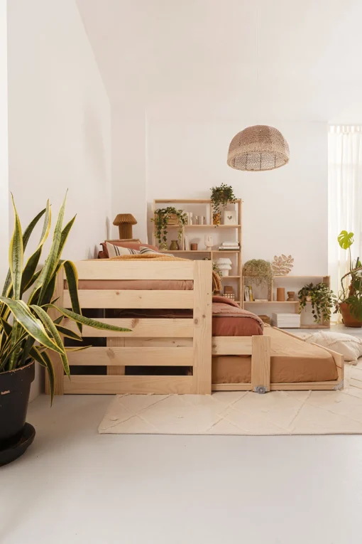 Muebles LUFE Camas Nido^LORE cama nido compacta 90 triple