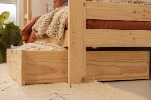 Muebles LUFE Literas Infantiles Y Adultos^LORE litera 80 con 2 cajones
