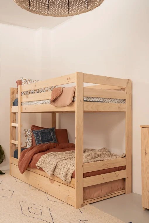Muebles LUFE Literas Infantiles Y Adultos^LORE litera 80 con nido