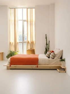 Muebles LUFE Camas De Suelo Y Tatamis|Camas 160^LUR cama tatami con mesitas 160