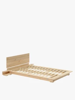 Muebles LUFE Camas De Suelo Y Tatamis|Camas 140^LUR cama tatami con mesitas y cabecero de pared 140