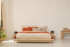 Muebles LUFE Camas De Suelo Y Tatamis|Camas 140^LUR cama tatami con mesitas 140