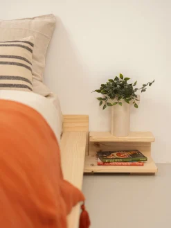 Muebles LUFE Camas De Suelo Y Tatamis|Camas 140^LUR cama tatami con mesitas 140