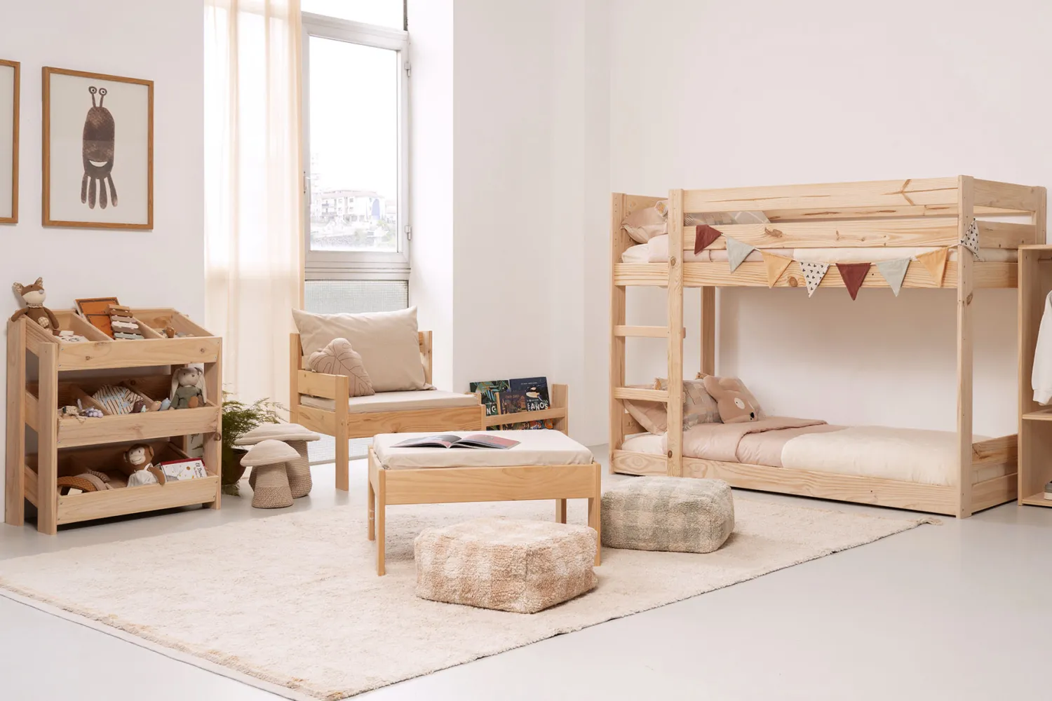 Muebles LUFE Literas Montessori|Camas Montessori Y Apilables^MONTESSORI litera 90