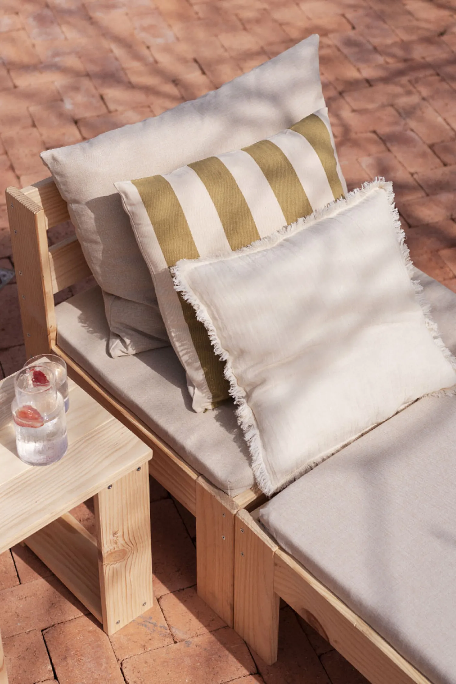 Muebles LUFE Conjuntos De Exterior^OREKA conjunto modular chaise longue para exterior