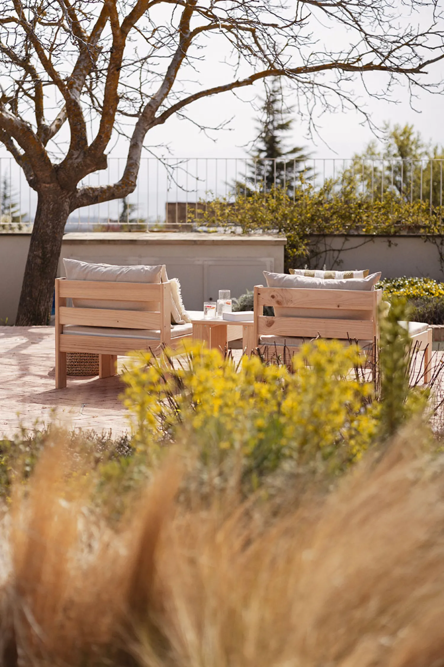 Muebles LUFE Conjuntos De Exterior^OREKA conjunto modular chaise longue para exterior