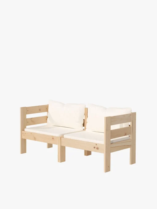 Muebles LUFE Conjuntos De Exterior^OREKA conjunto sofá modular 2 plazas para exterior