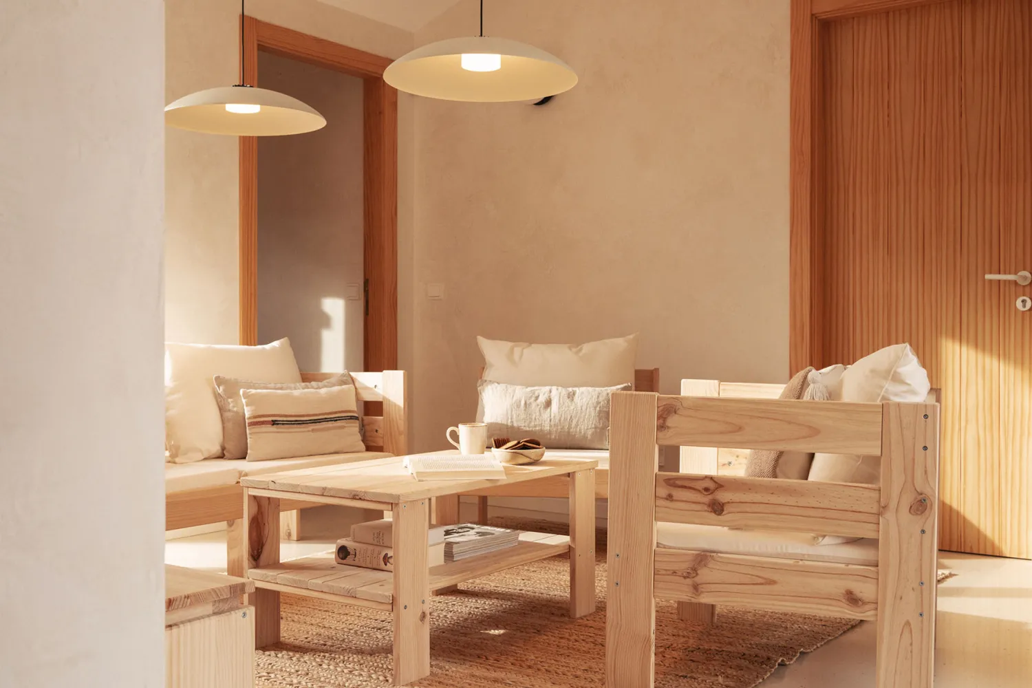 Muebles LUFE Conjuntos Sofá^OREKA conjunto sofá modular con mesa