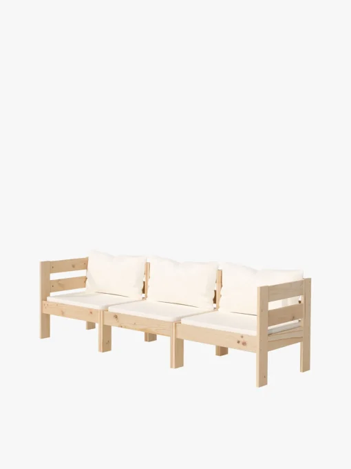 Muebles LUFE Conjuntos De Exterior^OREKA conjunto sofá modular 3 plazas para exterior