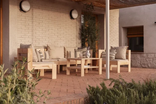 Muebles LUFE Conjuntos De Exterior^OREKA conjunto sofá modular 3 plazas para exterior