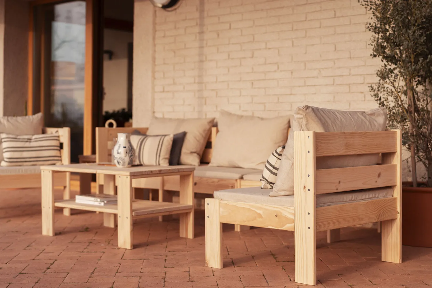 Muebles LUFE Sillones Y Puffs Para Exterior^OREKA sillón modular con brazo derecho para exterior
