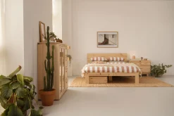 Muebles LUFE Camas Dobles Con Cajones|Camas 135^TESTA cama doble 135 con 1 cajón