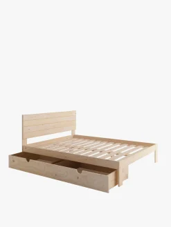 Muebles LUFE Camas Dobles Con Cajones|Camas 150^TESTA cama doble 150 con 1 cajón