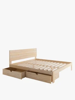 Muebles LUFE Camas Dobles Con Cajones|Camas 180^TESTA cama doble 180 con 2 cajones