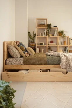Muebles LUFE Camas Individuales Con Cajones|Camas 90^TESTA cama individual 90 con 1 cajón