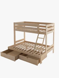 Muebles LUFE Literas Triples^TRIOLO litera triple 135 con 2 cajones
